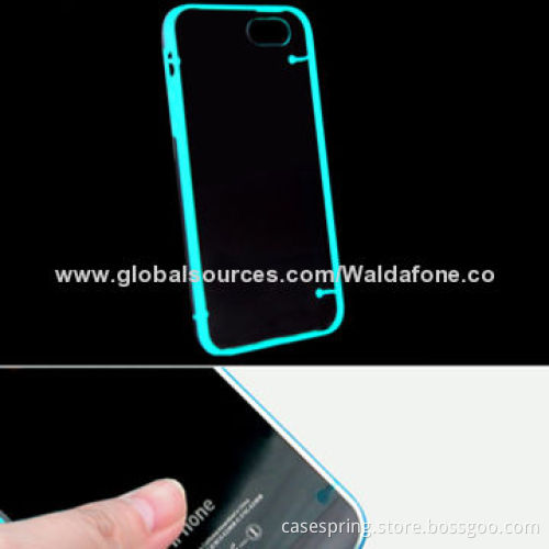 TPU & PC case for iPhone 6, transparent TPU soft shell, luminous PC shell